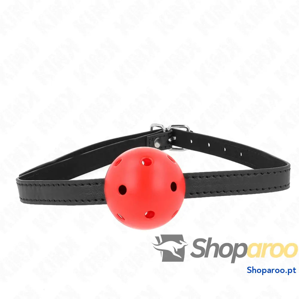 KINK - SIMPLICITY VERMELHO RESPIRÁVEL 4,5 CM BOLA MORDAÇA 62 x 1,5 CM