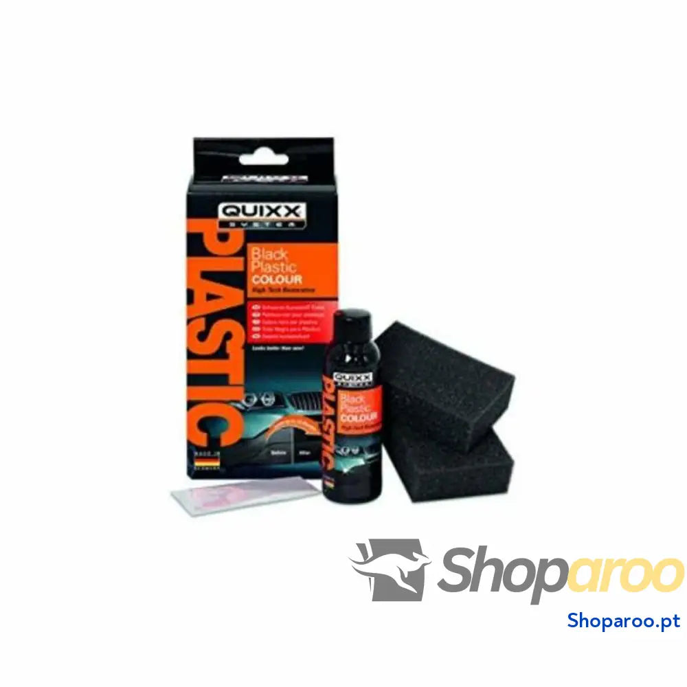Kit abrilhantador para plástico Quixx 10188 Secagem rápida Preto