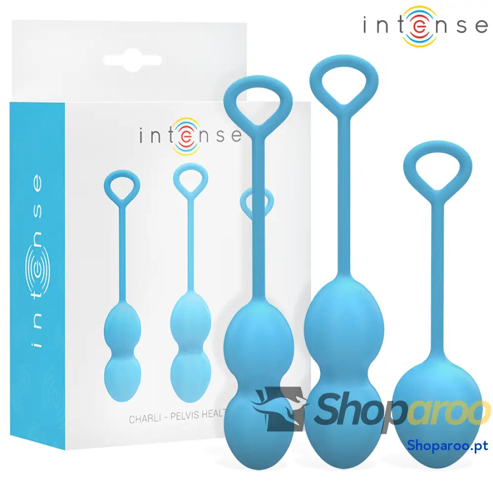 Kit Charli Kegel Ball Azul para Fortalecimento do Assoalho Pélvico