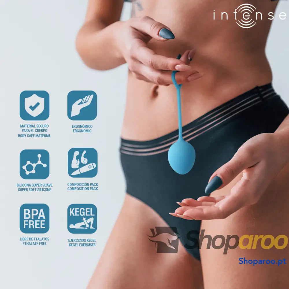 Kit Charli Kegel Ball Azul para Fortalecimento do Assoalho Pélvico