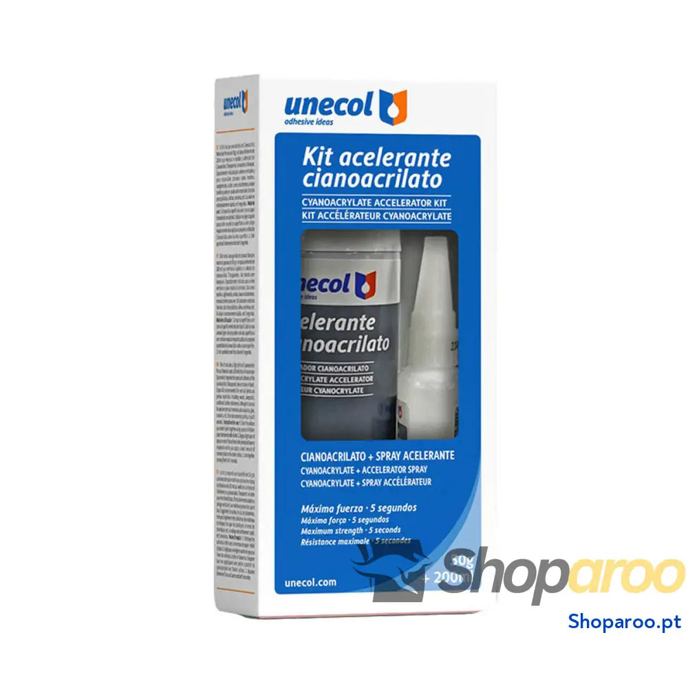 Kit Cianoacrilato Unecol A7156 200 ml 50 g 2 Peças