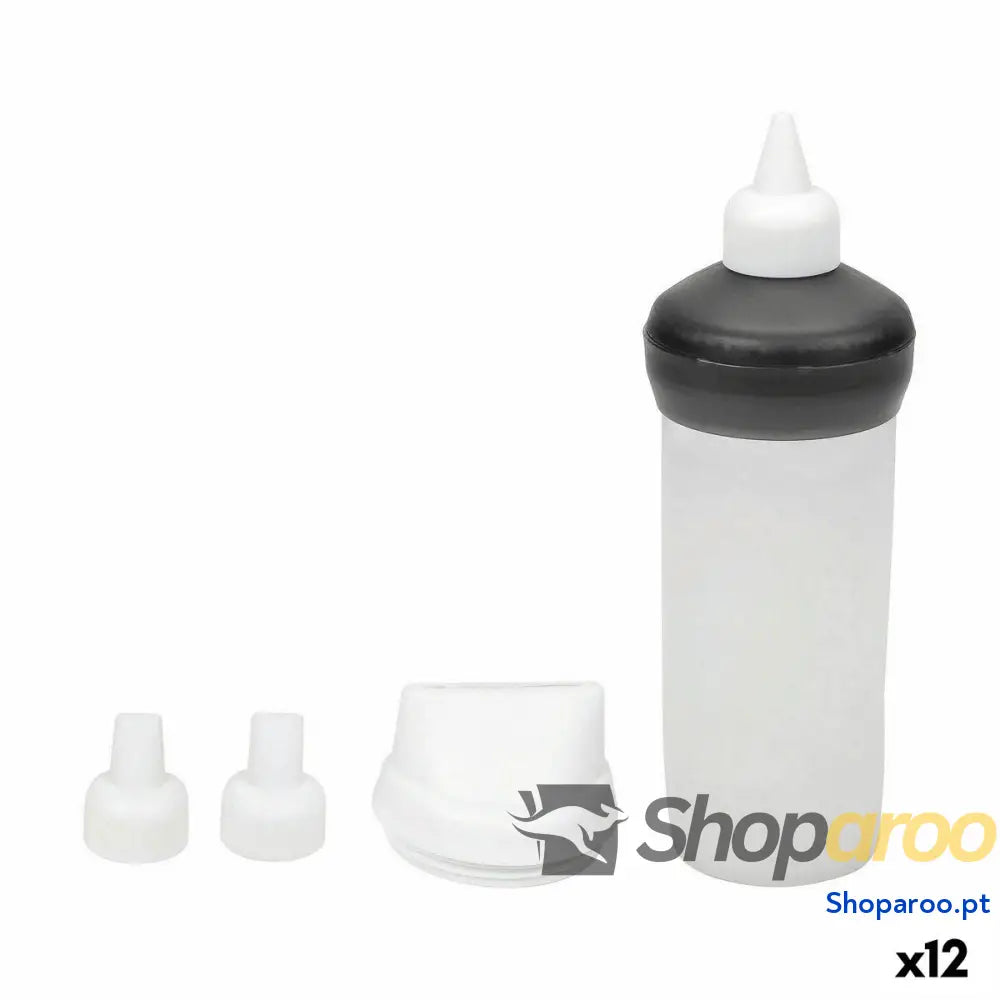 Kit Criação de Bolos Quttin 10 x 7 cm Pastelaria Bocais intercambiáveis 5 Peças (12 Unidades)