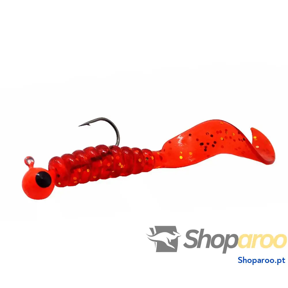 Kit de anzóis e isco minhoca macio para pesca Creekmoon