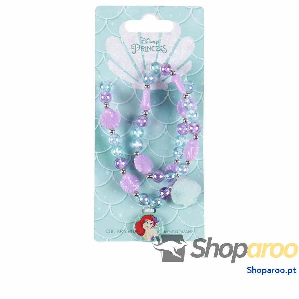 Kit de Bijutaria Disney Princess Bisuteria Disney Lote Roxo Ariel 2 Peças (2 Peças)