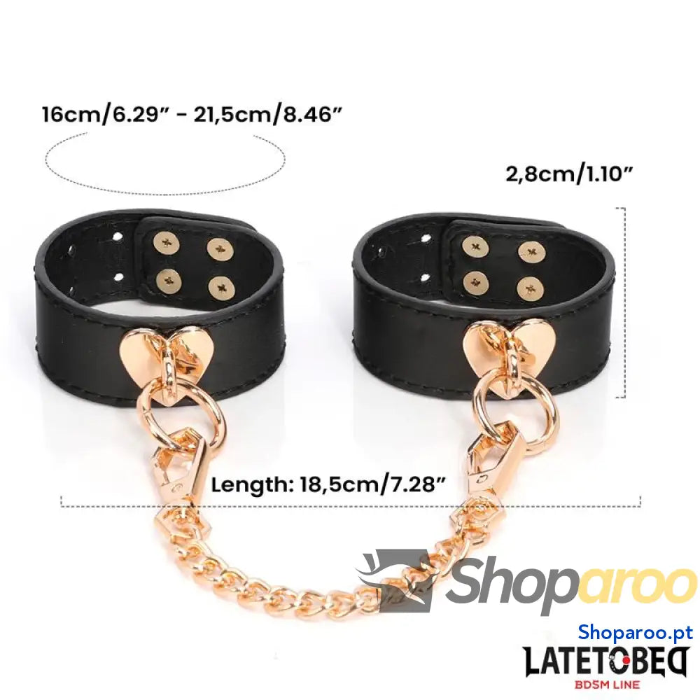 Kit de bondage LATETOBED BDSM LINE com 8 peças e estojo armazenamento