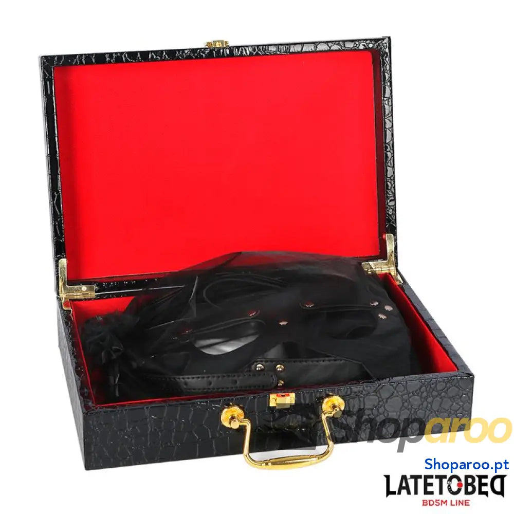 Kit de bondage LATETOBED BDSM LINE com 8 peças e estojo armazenamento