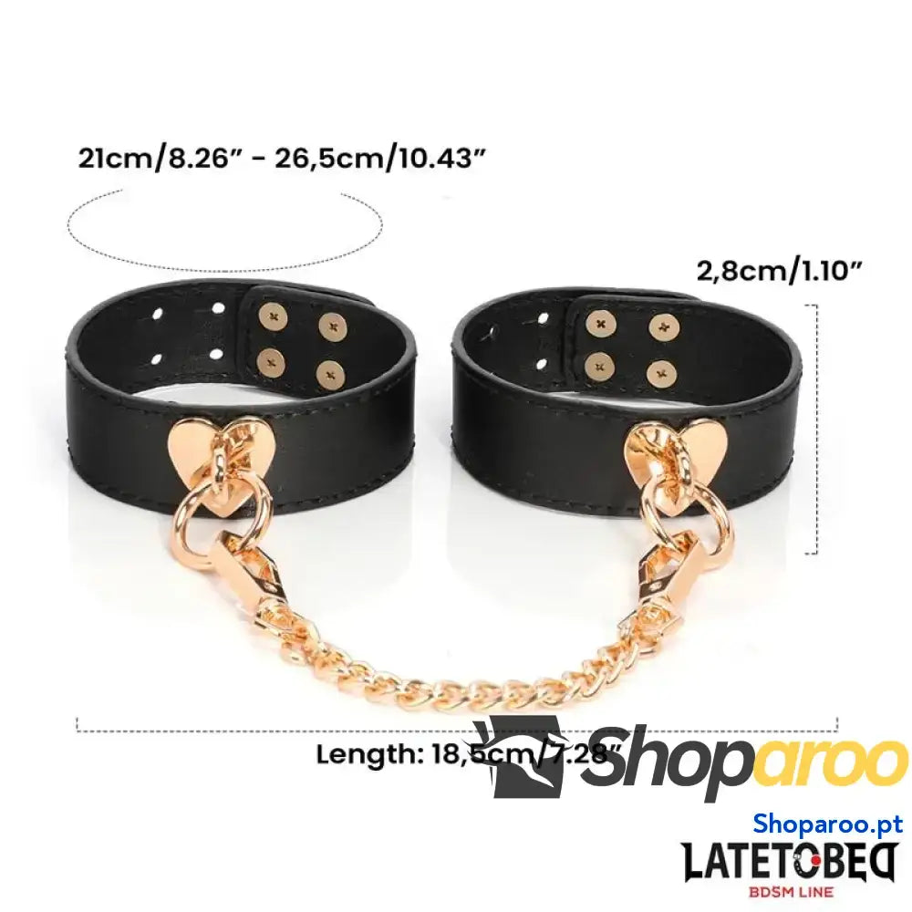 Kit de bondage LATETOBED BDSM LINE com 8 peças e estojo armazenamento