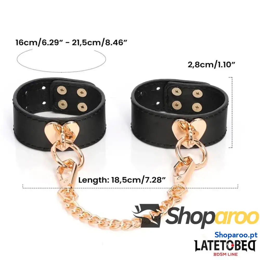 Kit de bondage LATETOBED BDSM LINE com 8 peças e estojo armazenamento