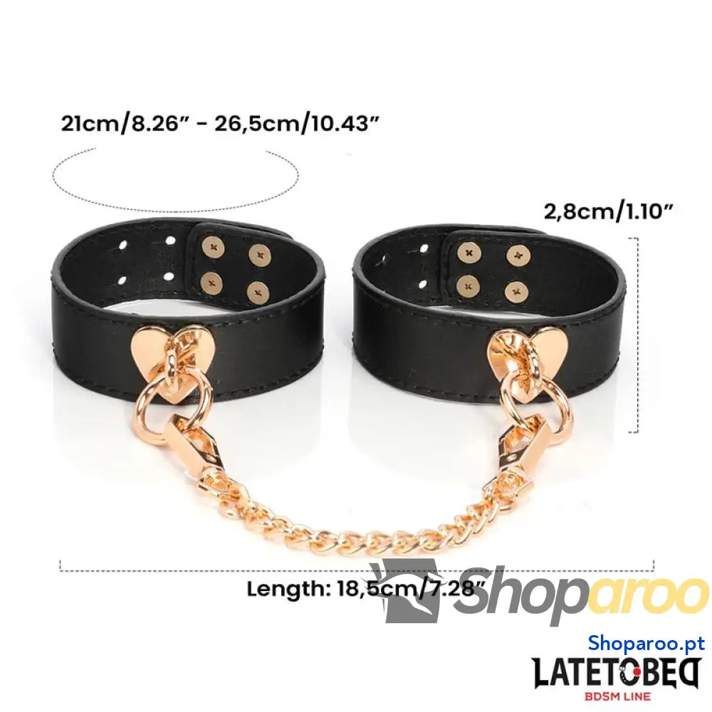 Kit de bondage LATETOBED BDSM LINE com 8 peças e estojo armazenamento