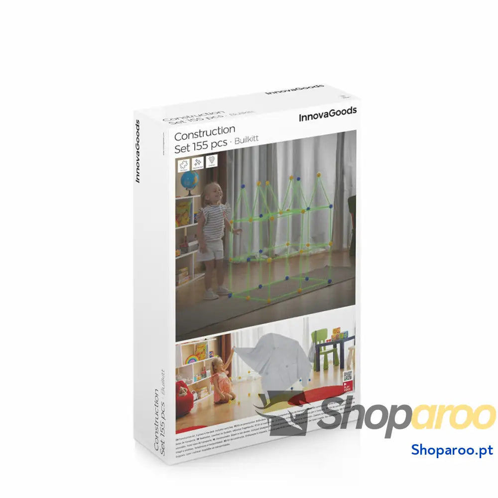 Kit de Construção Fortalezas para Criança Builkitt InnovaGoods 155 Peças