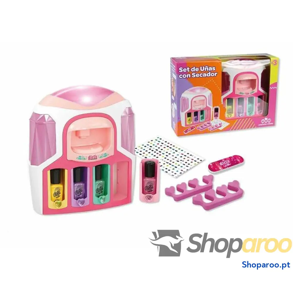 Kit de Design de Unhas Cor de Rosa