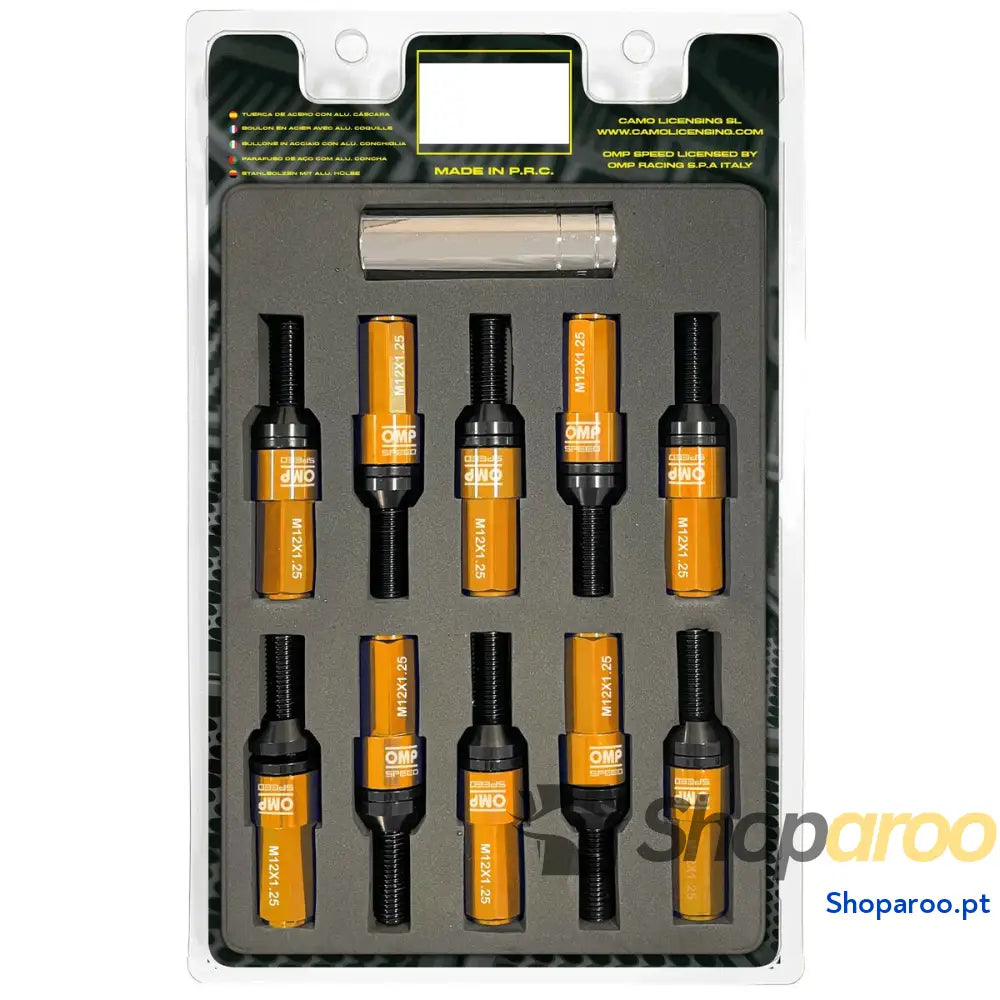 Kit de parafusos OMP OMPS09971210 28 mm Laranja M12 x 1,25