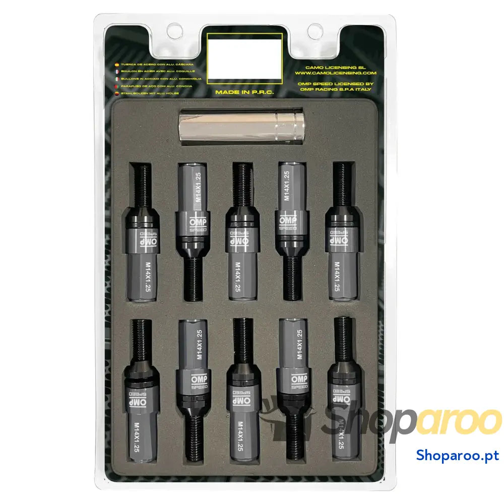 Kit de parafusos OMP OMPS09971402 28 mm Prata M14 x 1,25