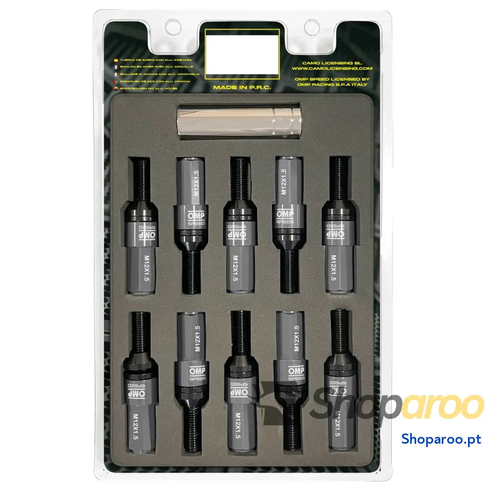 Kit de parafusos OMP OMPS09981202 28 mm Prata M12 x 1,50