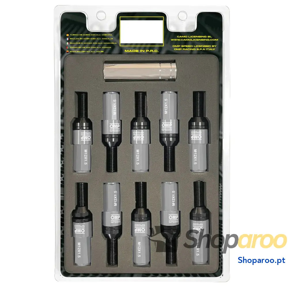 Kit de parafusos OMP OMPS09981204 28 mm Cinzento M12 x 1,50