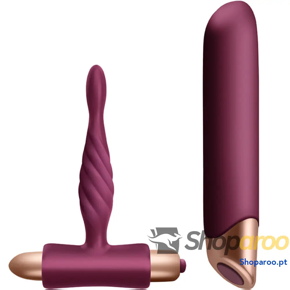 KIT RAPTURE VIBRADOR CLÁSSICO + PLUG ANAL PARA INICIANTES