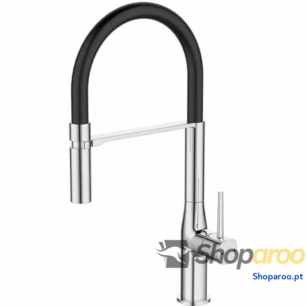 Kitchen Tap Rousseau ILO Preto Cinzento Prateado