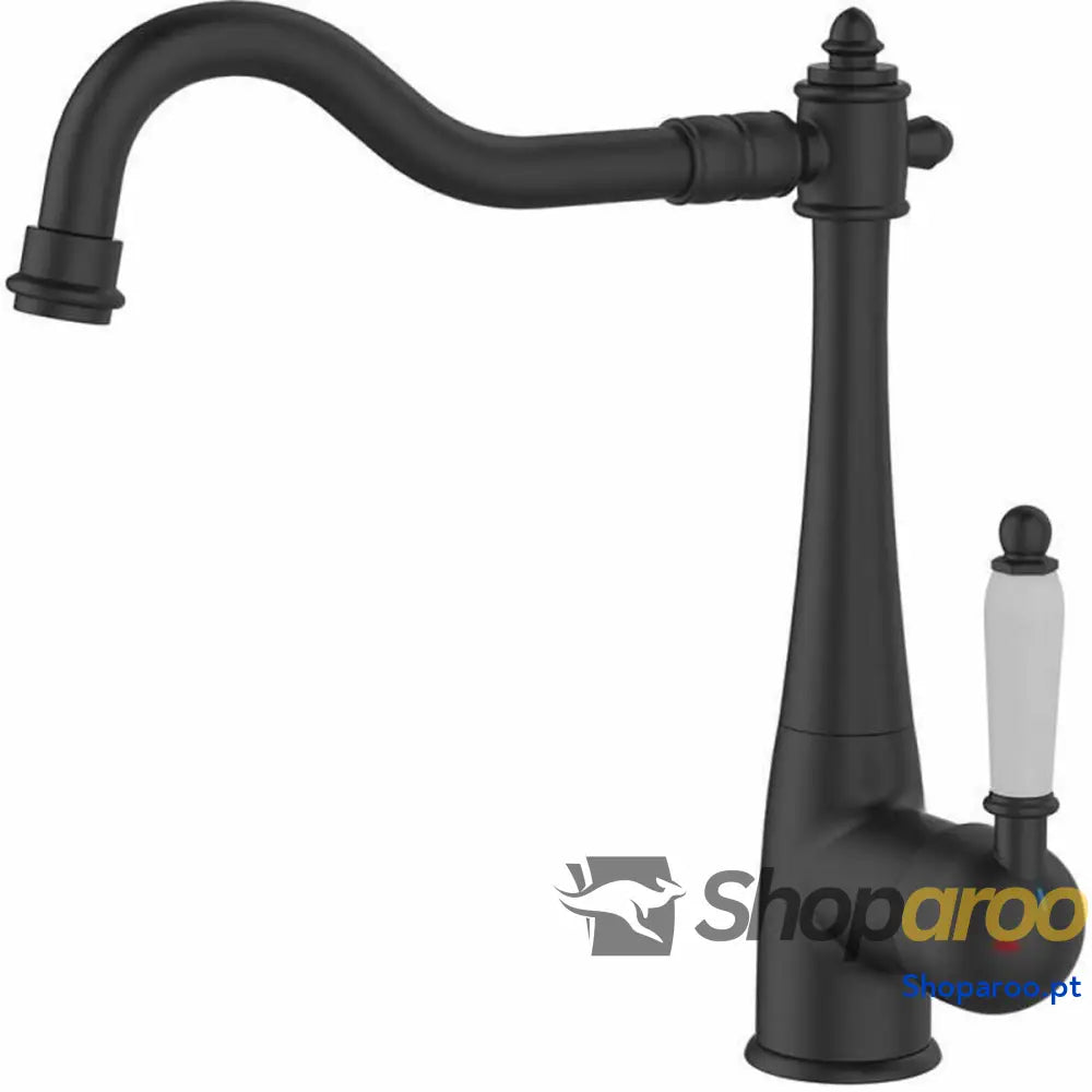 Kitchen Tap Rousseau RETRO Preto Acabamento opaco
