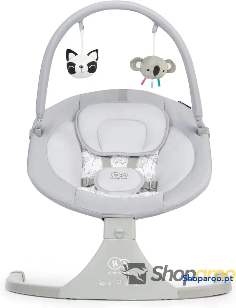 kk Kinderkraft LULI Hamaca para bebés cadeira elétrica baloiço balancim de a 9 kg balanço automático com 5 velocidades
