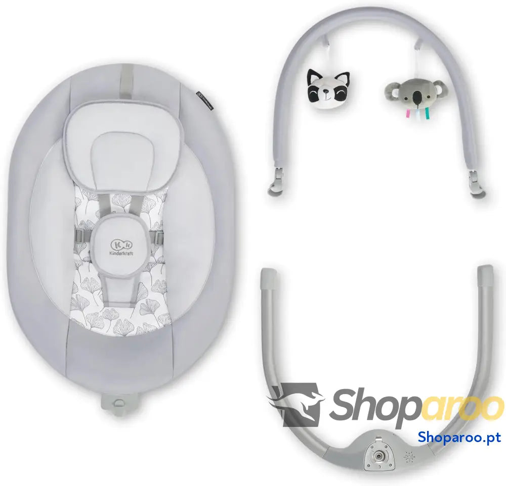 kk Kinderkraft LULI Hamaca para bebés cadeira elétrica baloiço balancim de a 9 kg balanço automático com 5 velocidades