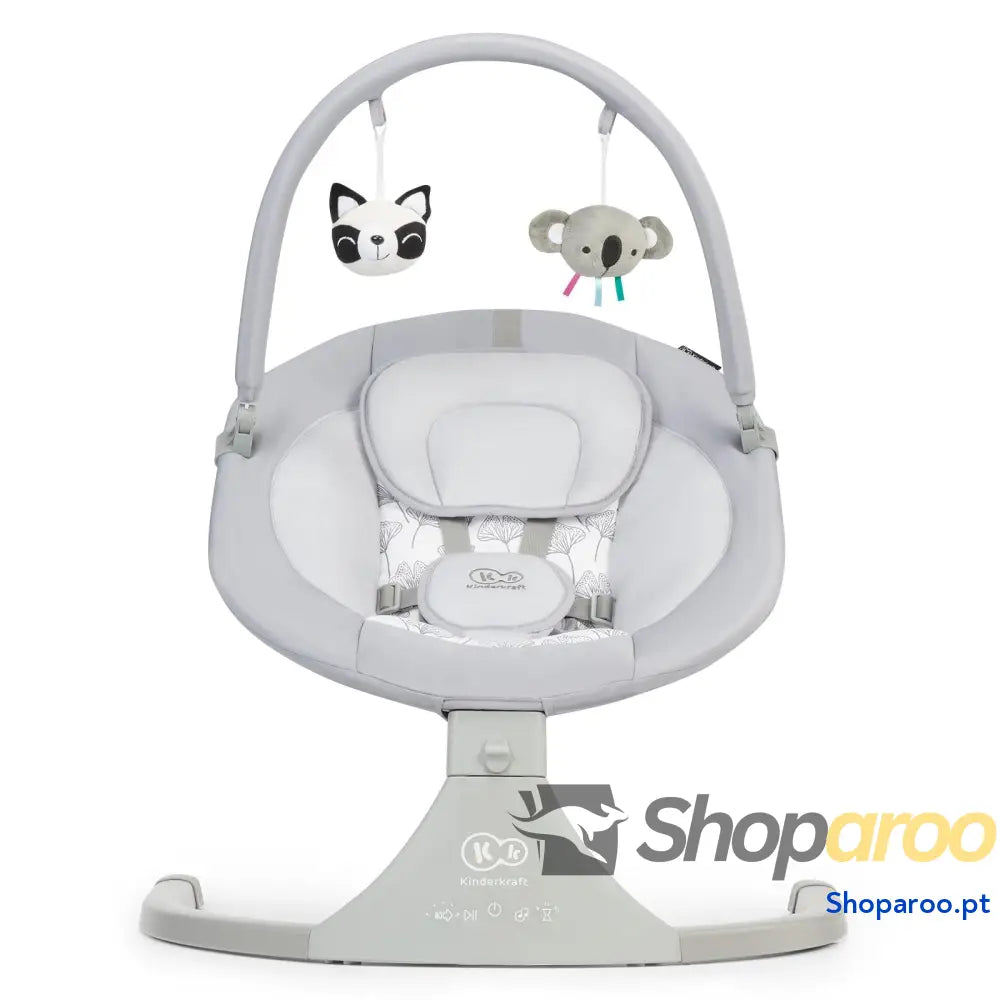 kk Kinderkraft LULI Hamaca para bebés cadeira elétrica baloiço balancim de a 9 kg balanço automático com 5 velocidades