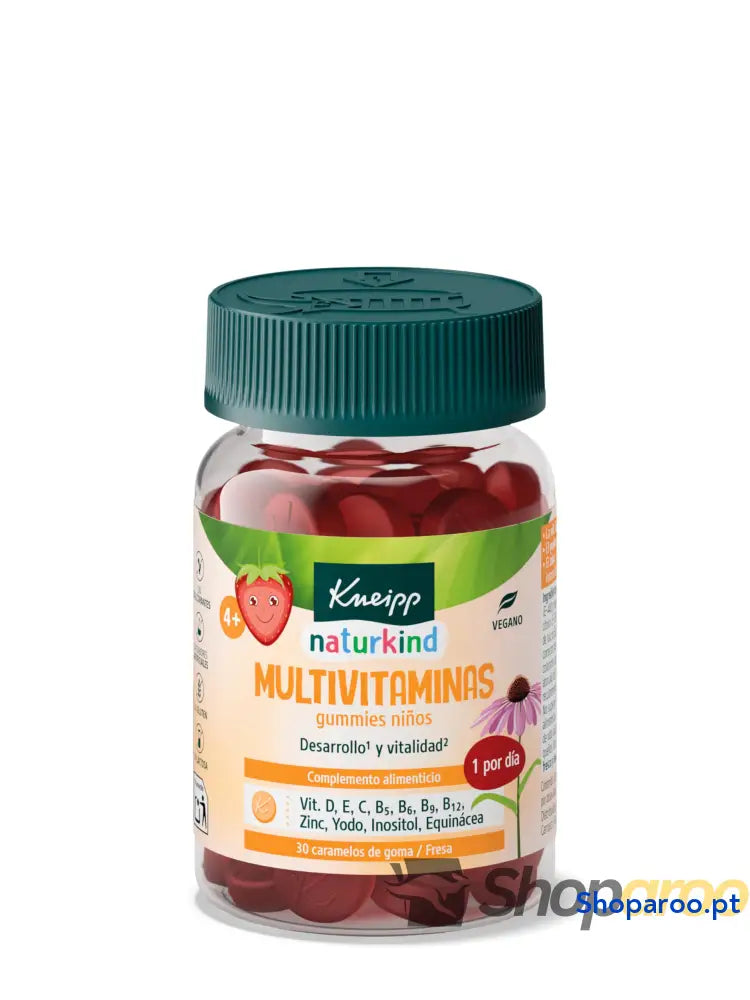 Kneipp Gummies Concentração para crianças vitaminas A D E C B3 B5 B6 B12 ácido fólico íodo óleo de linhaça: Omega 3 6