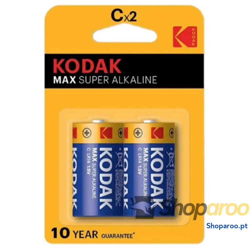 KODAK BATERIA ALCALINA MAX C LR14 2 UNIDADES