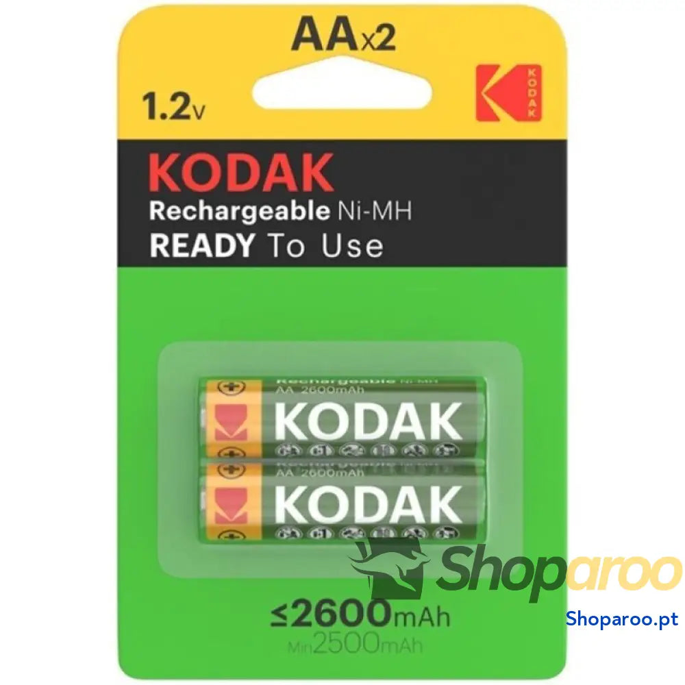 KODAK BLISTER DE PILHAS RECARREGÁVEIS HR6 AA 2600mAh*2