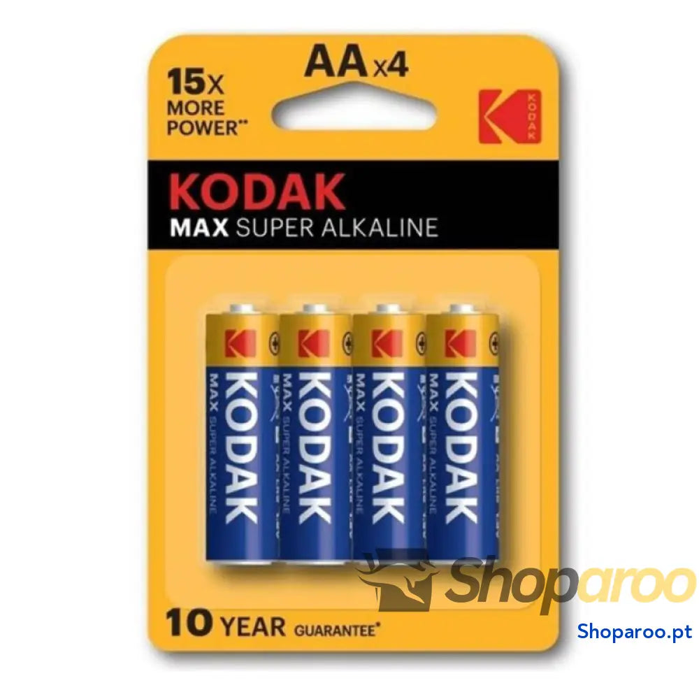 KODAK BOLHA DE BATERIA ALCALINA MAX AA LR6 * 4