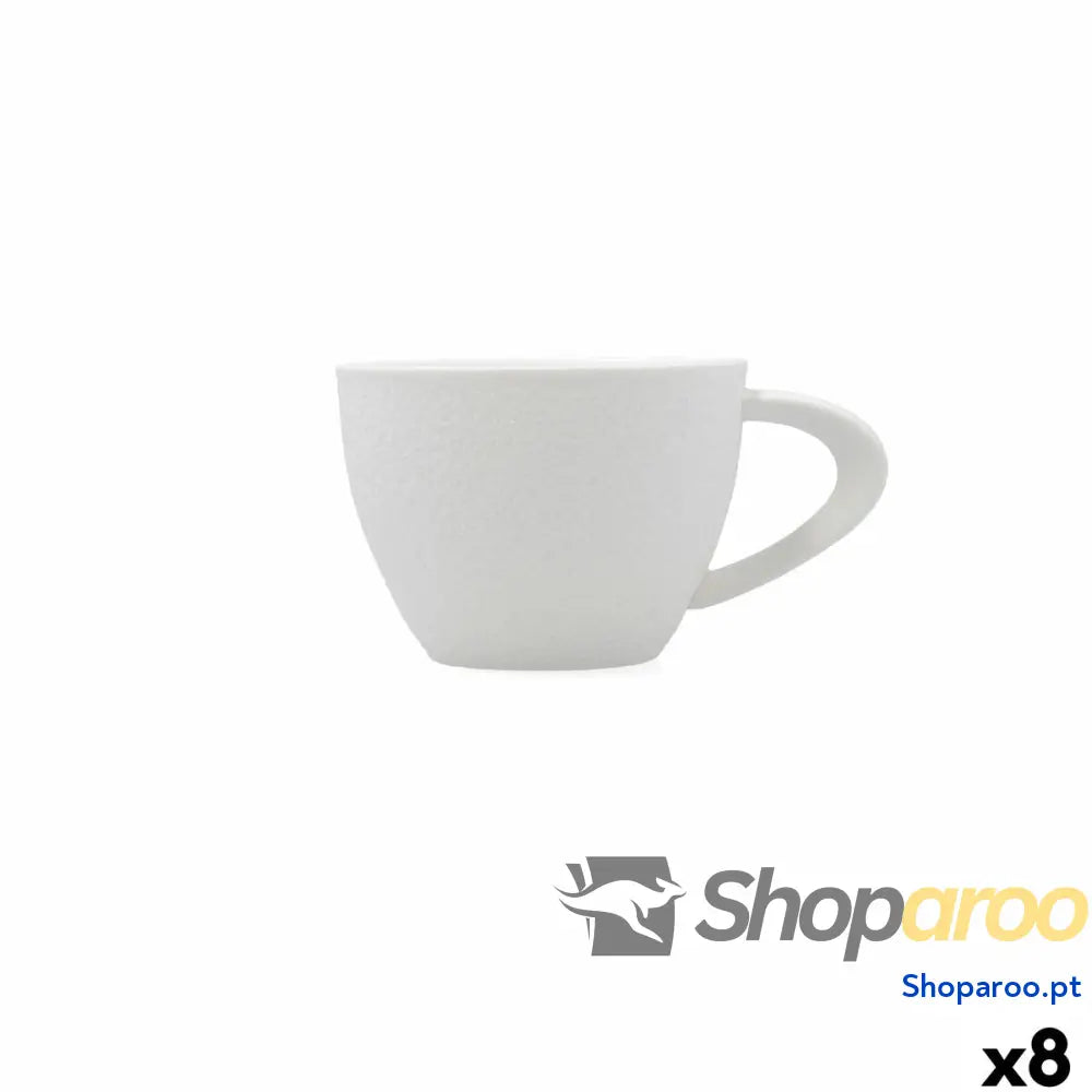 Kop Bidasoa Fosil Branco 220 ml (8 Unidades)