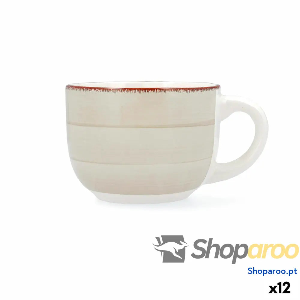 Kop Quid Vita Morning Cerâmica Bege 470 ml (12 Unidades)