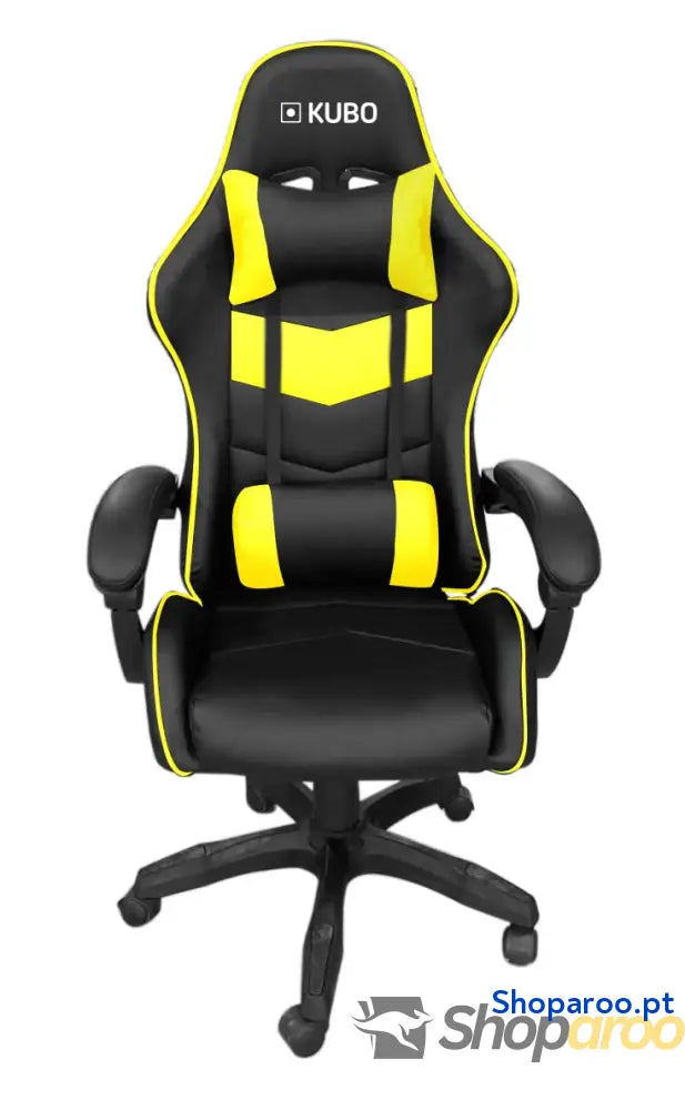KUBO Cadeira Gamer ergonômica encosto de cabeça Elevação gás nível 4 Máximo conforto Cor: Azul Peso máximo até 130 kg