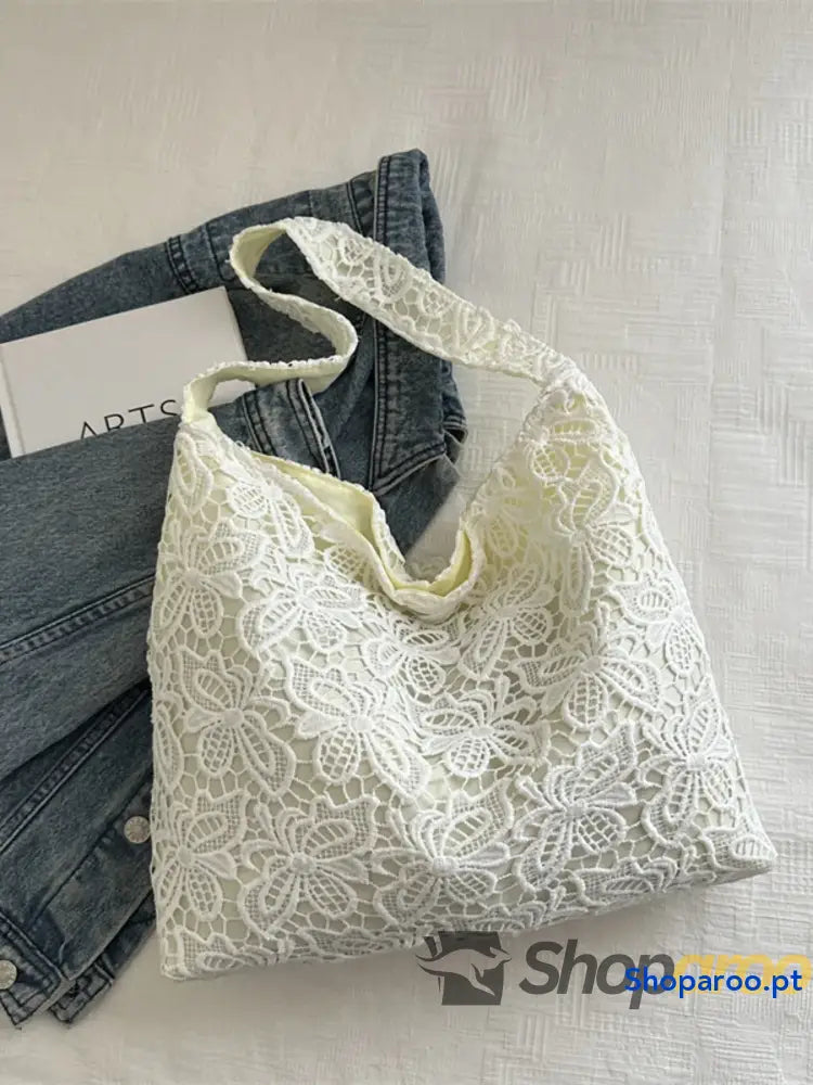Lace Pattern Shoulder Bag