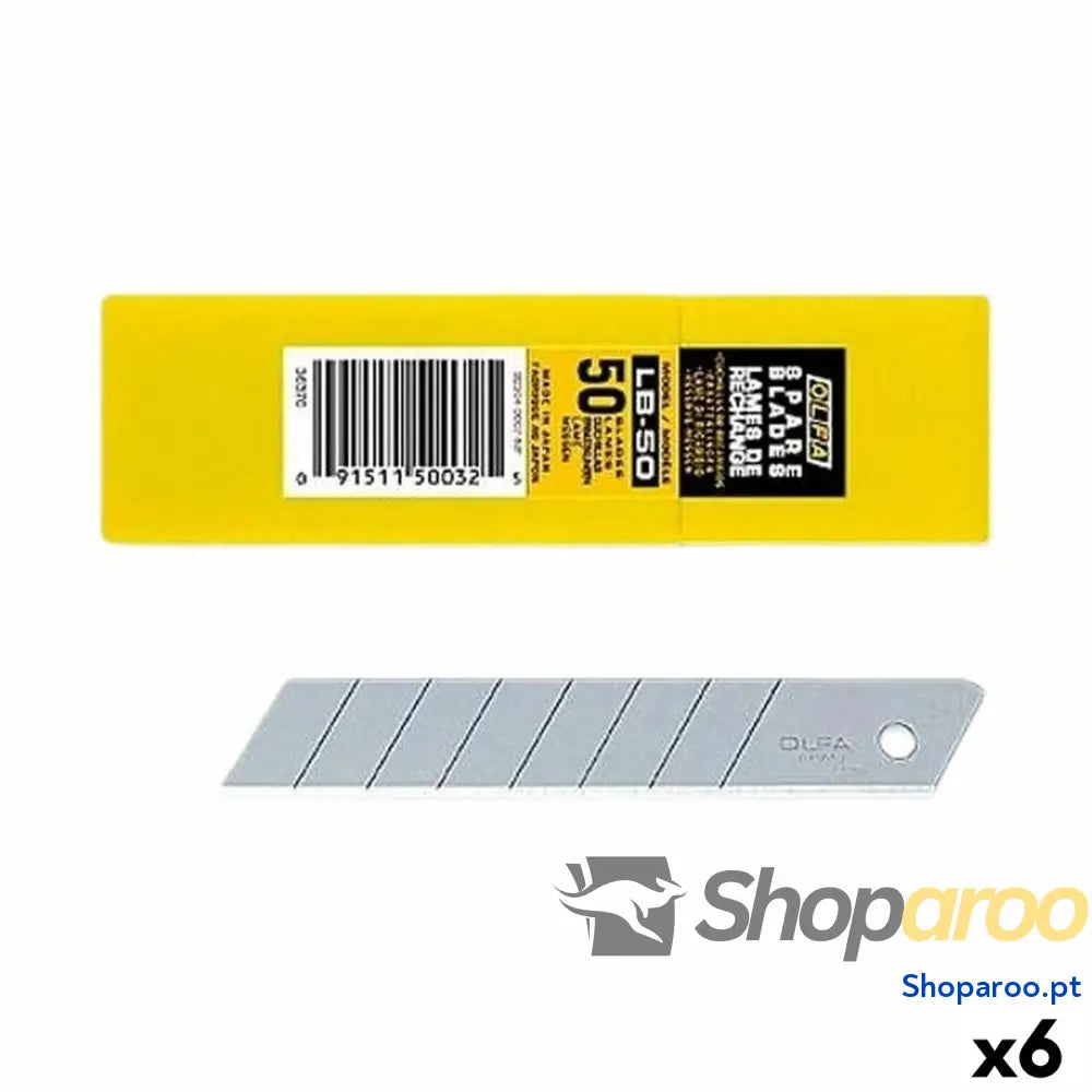 Lâmina de Corte Olfa 100 x 18 mm 6 Unidades