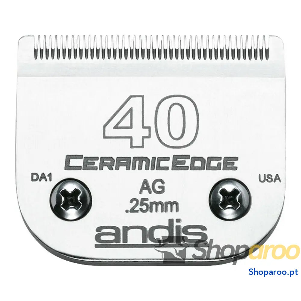 Lâmina sobresselente para máquina de barbear Andis S-40 Cão Cerâmica 0,25 mm