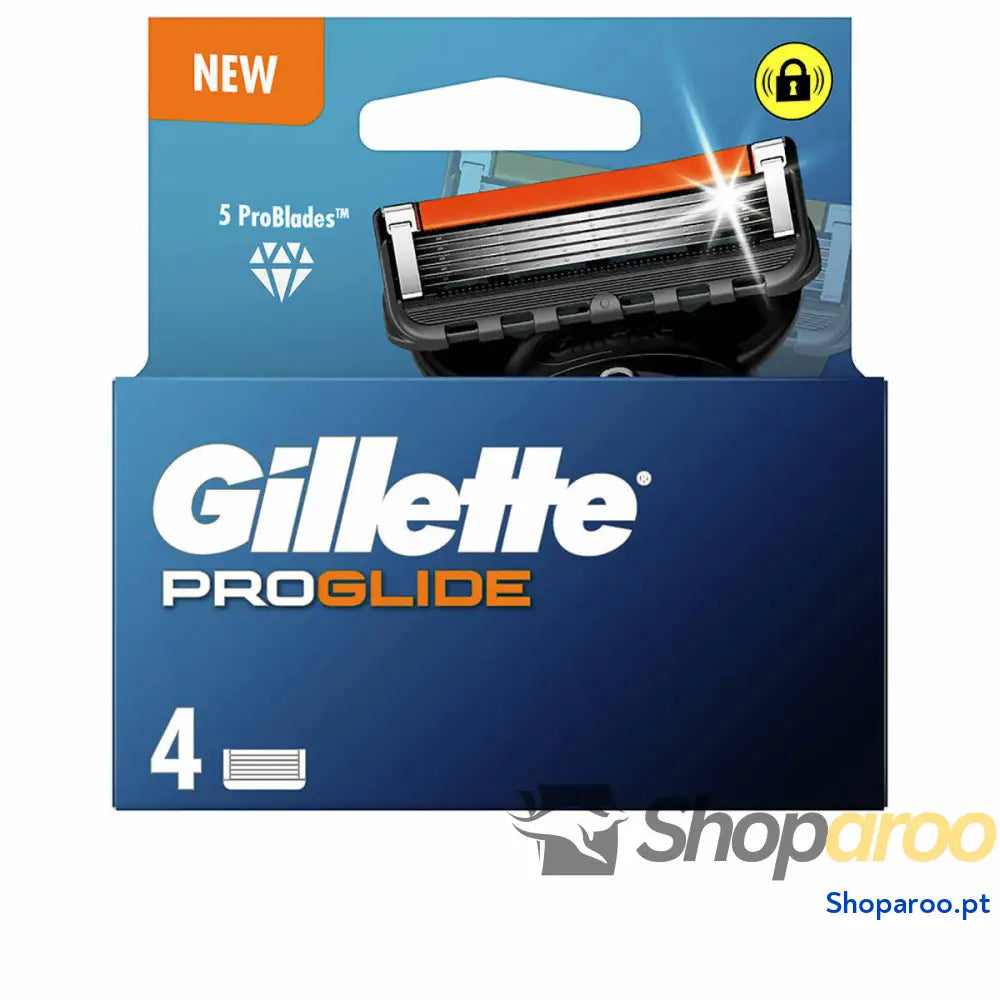 Lâminas de barbear Gillette FUSION PROGLIDE (4 Unidades)