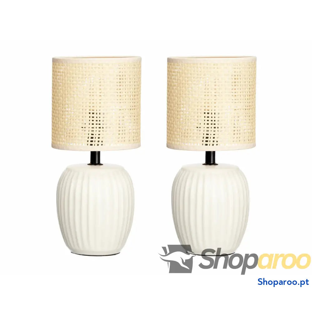 Lâmpada de mesa Branco 60 W 2 Unidades