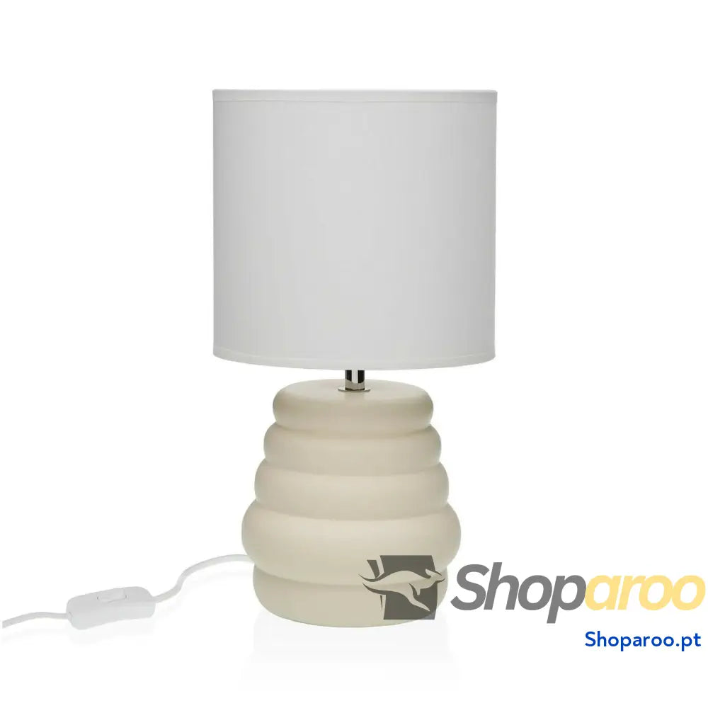 Lâmpada de mesa Versa Bege Cerâmica 40 W 17 x 32,2 cm