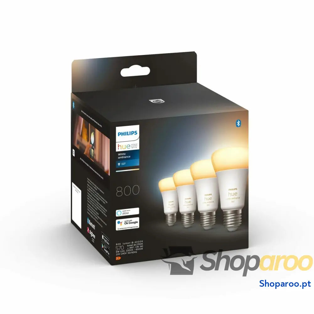 Lâmpada Inteligente Philips A60 - E27 - 800 60 W E27 2200K 6500 K 800 lm
