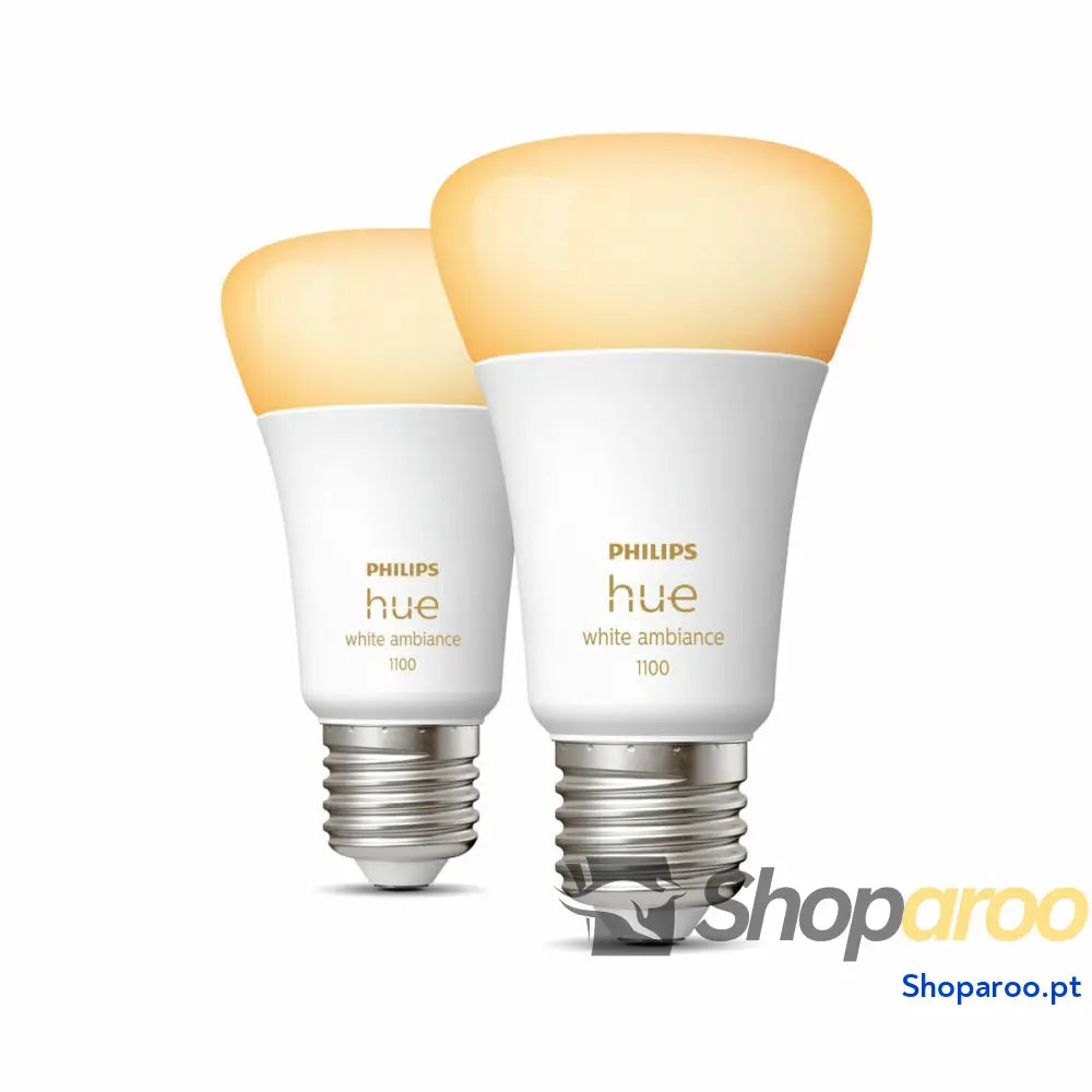 Lâmpada Inteligente Philips Pack de 2 E27 Branco F E27 (2200K) (6500 K)