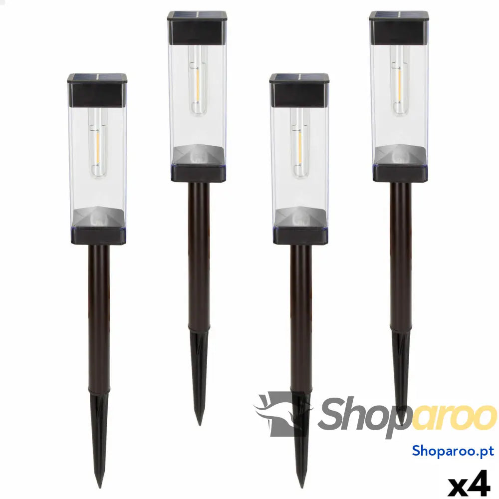 Lâmpada solar Aktive 6 x 55 x 6 cm (4 Unidades)