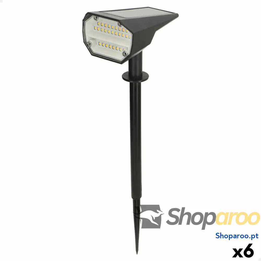 Lâmpada solar Aktive 8 x 37 x 11 cm (6 Unidades)