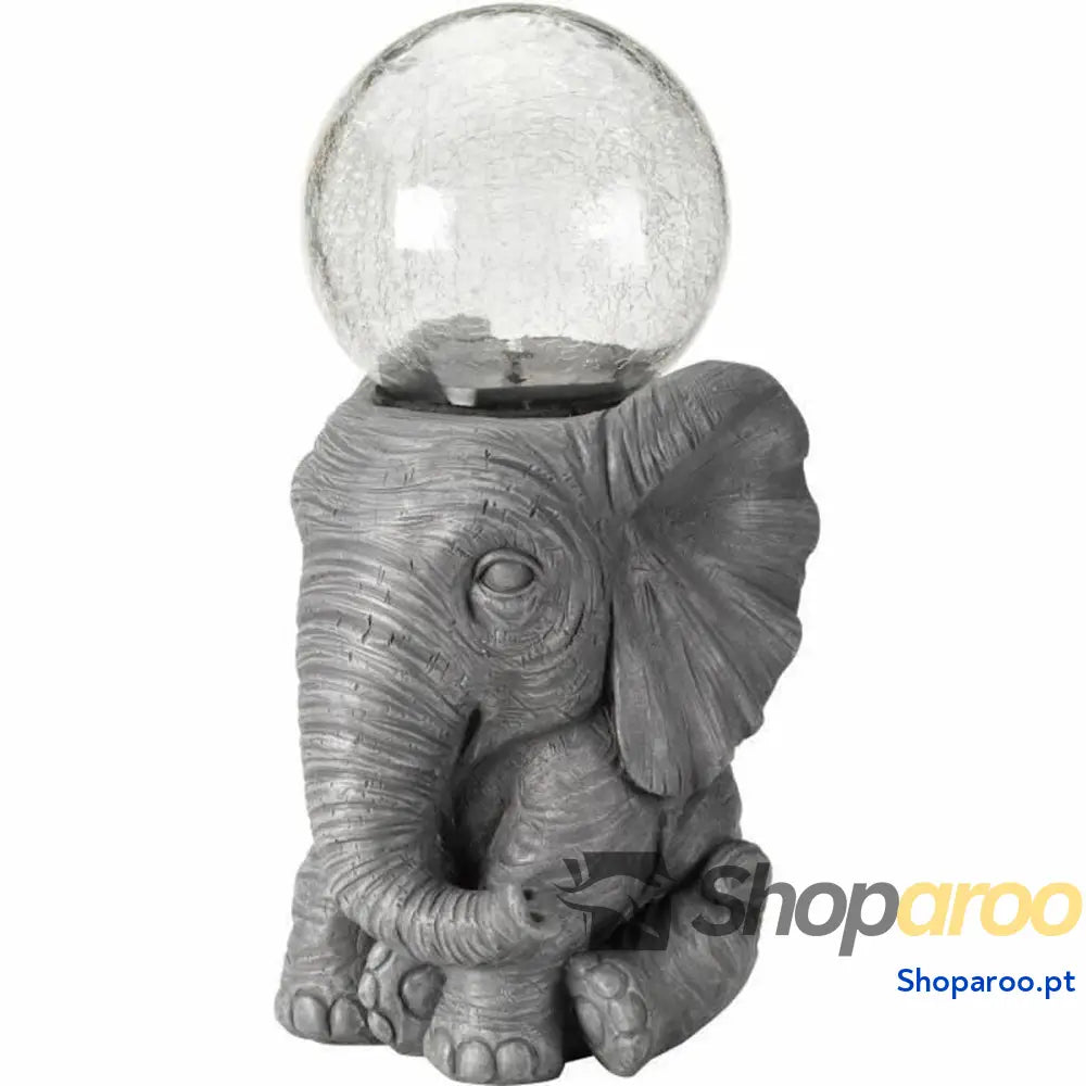 Lâmpada solar elephant Branco