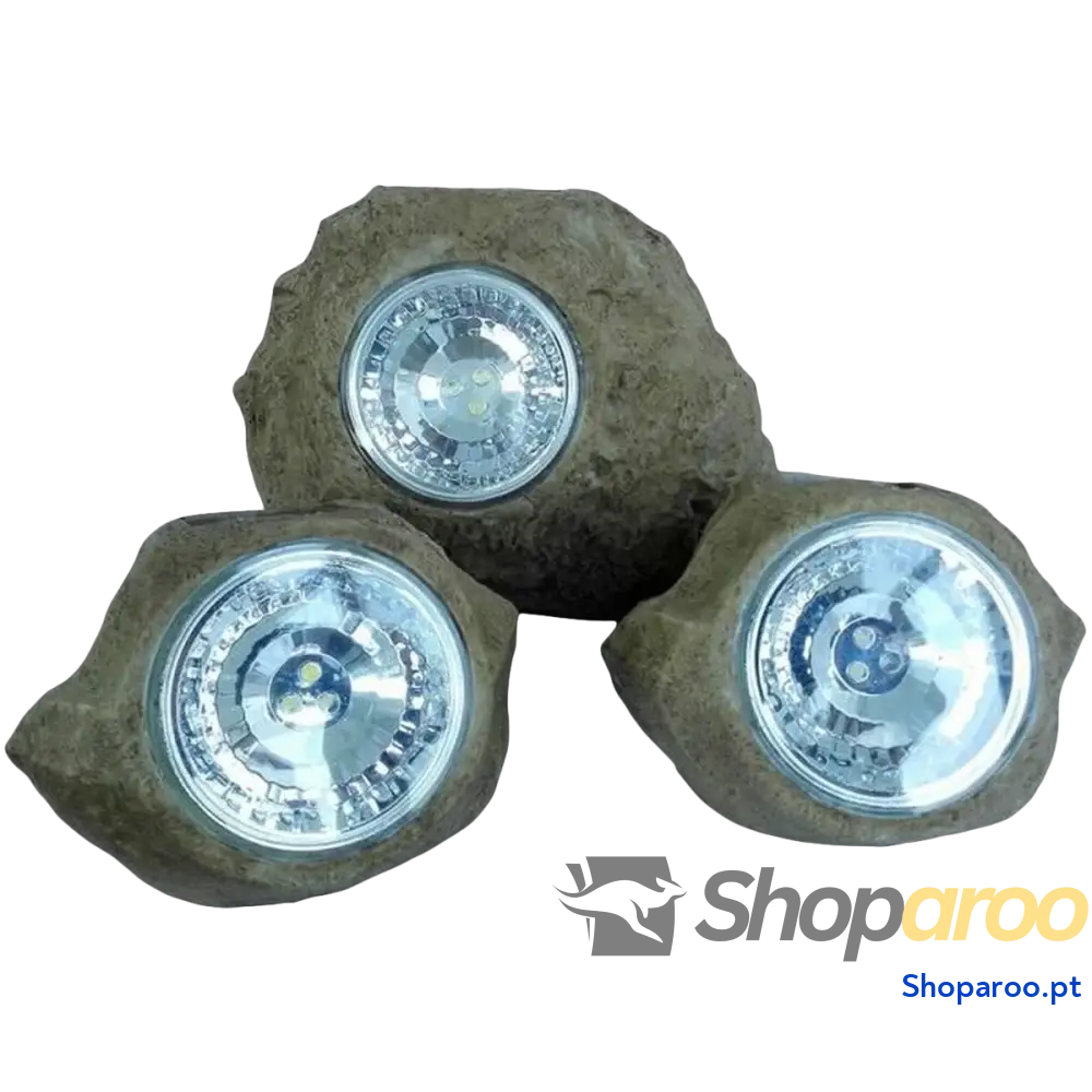 Lâmpada solar Lumisky ROCKY BROWN Cinzento (3 Unidades) (3 Peças)