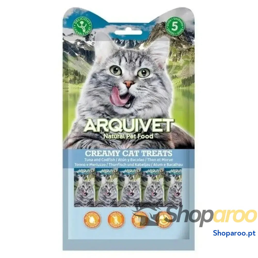 Lanche para Gato Arquivet Creamy Cat Treats Peixe