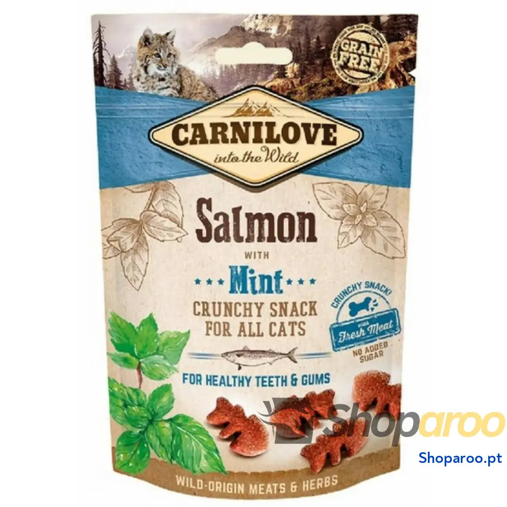 Lanche para Gato Carnilove 50 g Guloseimas Menta Salmão Peixe