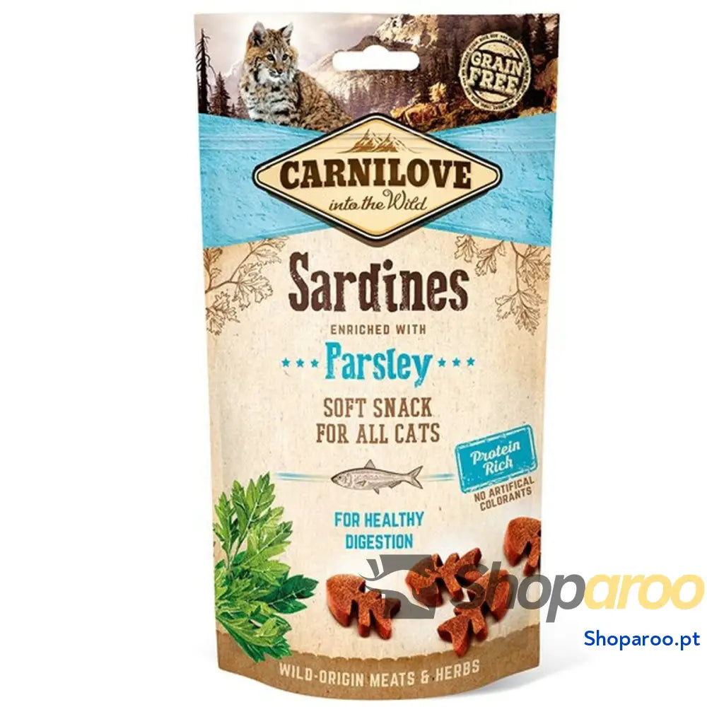 Lanche para Gato Carnilove 8595602527236 50 g Guloseimas Peixe Salsa