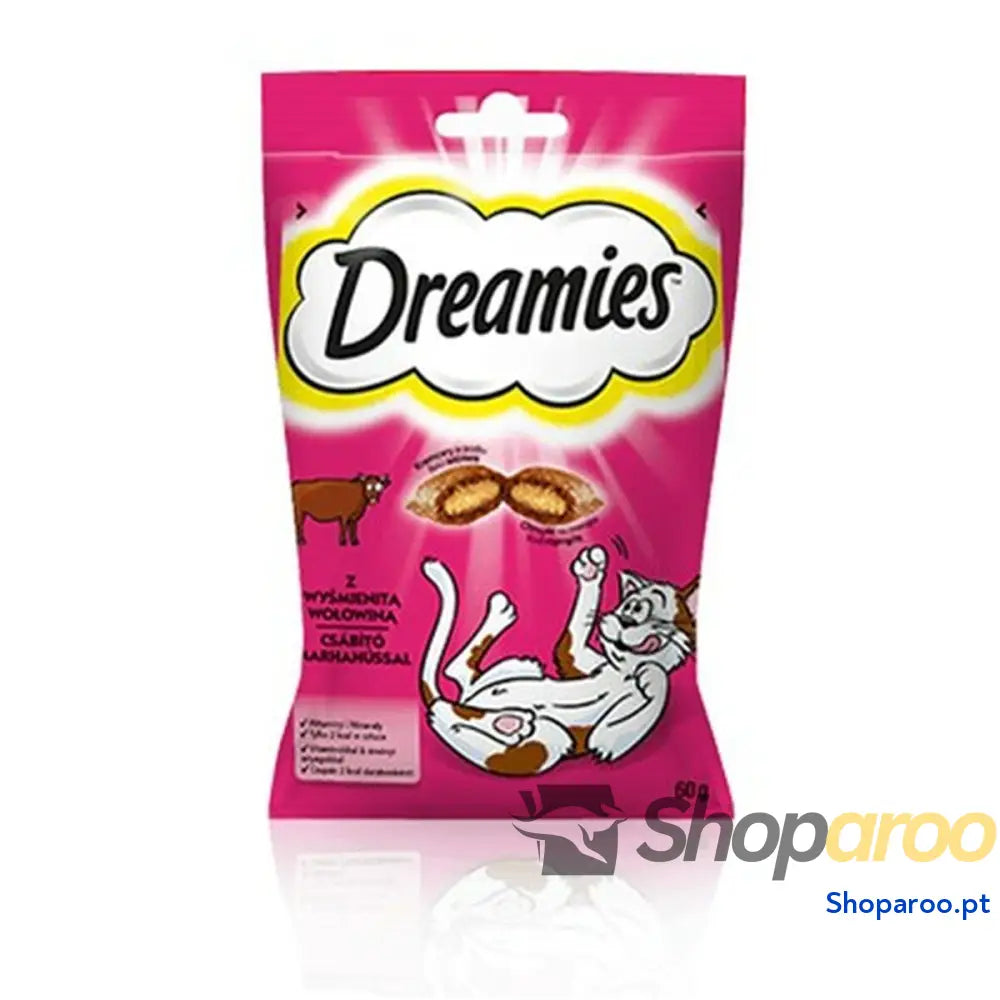 Lanche para Gato Dreamies 60 g Vitela