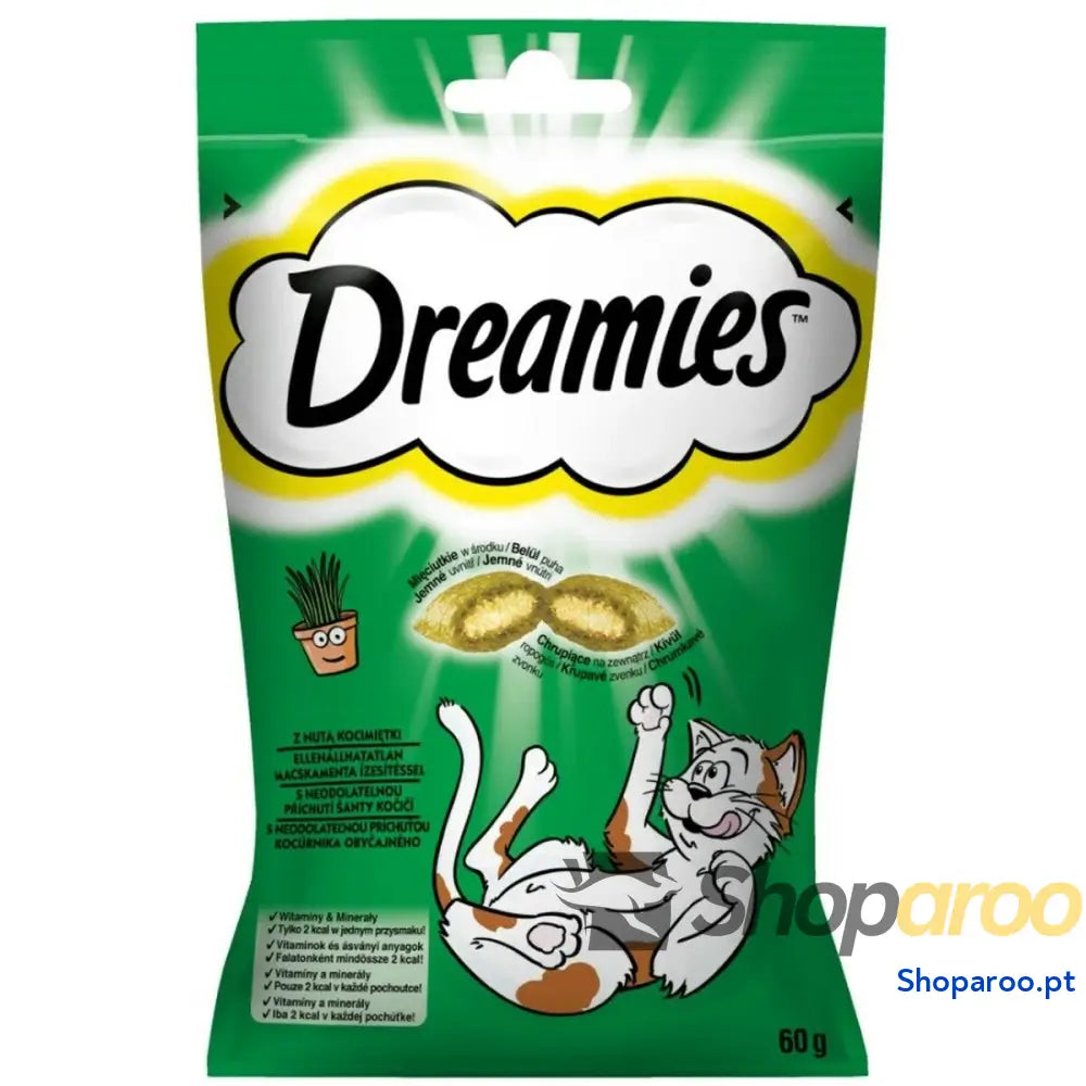Lanche para Gato Dreamies Catnip 60 g Fresco Carne
