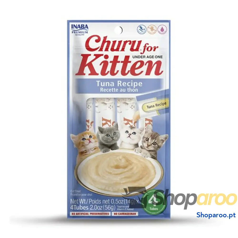 Lanche para Gato Inaba Churu for Kitten Atum 4 x 14 g